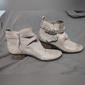 Sam Edelman Leather Pointed Toe Ankle Boots Booties